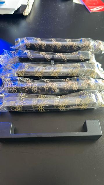 Handgrepen 6 stuks nieuw zwart beschikbaar voor biedingen