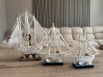 Parelmoer Schepen Set - Decoratie, Ophalen, Zo goed als nieuw