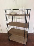 Industriële Wandkast/Bakkerskast op Wielen, Ophalen of Verzenden, Zo goed als nieuw