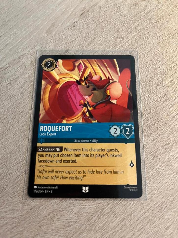 Roquefort - Lock Expert 172/204 | Reign of Jafar | Lorcana, Hobby en Vrije tijd, Verzamelkaartspellen | Overige, Nieuw, Losse kaart