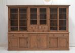 Grote teak buffetkast van oud doorleefd teak 300 cm
