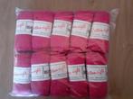 Te koop: 10 bollen cotton light. Kleur hard roze., Verzenden, Nieuw, Breien of Haken, Wol of Garen