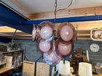 Vistosi Kroonluchter met Glazen Schijfjes, Ophalen of Verzenden, Gebruikt, Glas