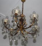 Kroonluchter hanglamp met kristallen pegels., Ophalen