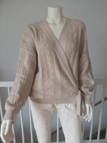 Overslag trui beige ajour Maat XL Nieuwstaat MS mode beschikbaar voor biedingen