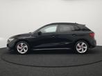 Audi A3 Sportback 45 TFSI e S edition Competition Plug In Hy, Auto's, Audi, Gebruikt, Zwart, 4 cilinders, Leder en Stof