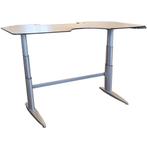Elektrisch Zit Sta Bureau Lichtgrijs/Zilvergrijs 200x110, Ophalen of Verzenden, Elektrisch, Gebruikt, Stabureau