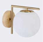 Wandlamp messing/melkglas set van 2 stuks, Ophalen of Verzenden, Nieuw