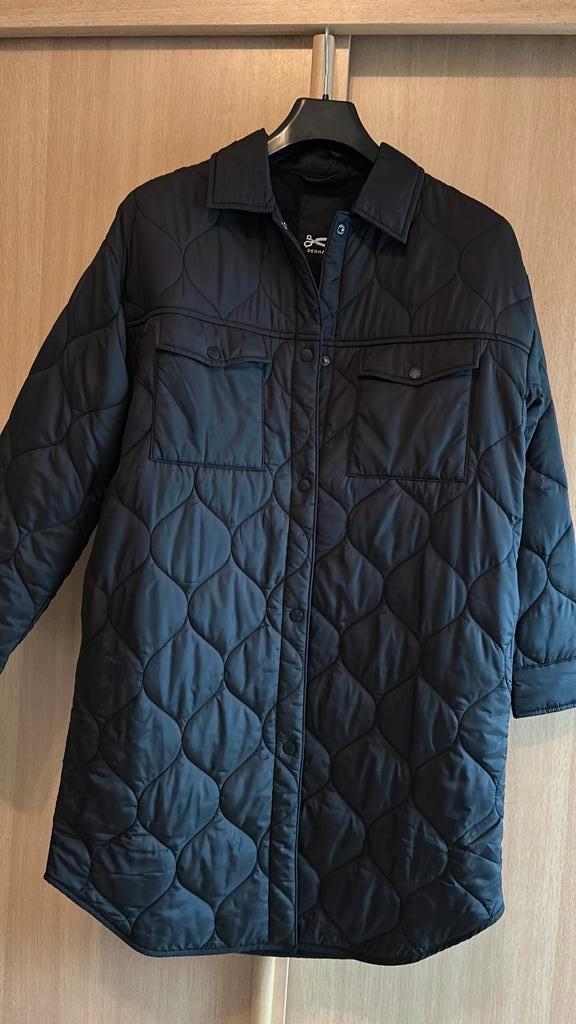 Denham jas zwart maat M, Kleding | Dames, Jassen | Winter, Zo goed als nieuw, Maat 42/44 (L), Zwart, Ophalen of Verzenden