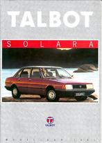 Folder Talbot Solara 1981, Ophalen of Verzenden, Gelezen, Overige merken