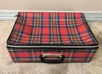Vintage Tartan opvouwbaar koffer koffertje 42 cm 1960s, Antiek en Kunst, Ophalen of Verzenden
