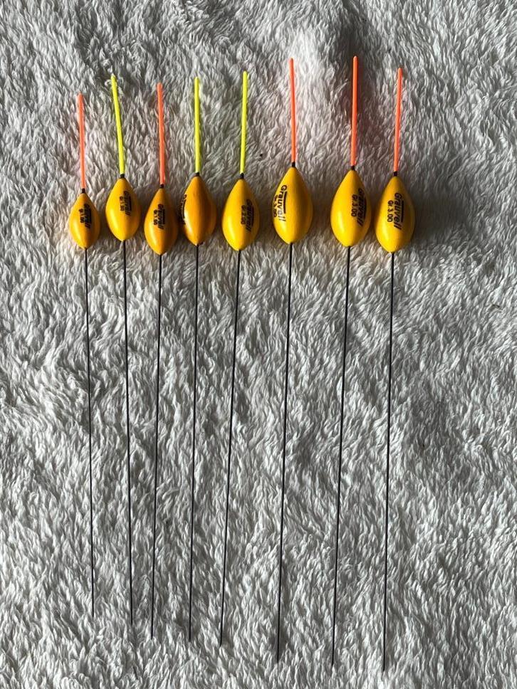 adv 302 / NIEUW set 8 dobbers GRAUVELL, Watersport en Boten, Hengelsport | Witvissen, Nieuw, Dobber of Lood, Ophalen of Verzenden