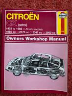 Citroën CX Haynes Werkplaatsboek, Ophalen of Verzenden, Gelezen, Citroën