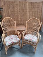2 prachtige degelijke rotan stoelen, Ophalen, Zo goed als nieuw