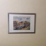 Aquarel oud overschie, Antiek en Kunst, Ophalen