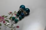 Chrysocolla oorbellen - groene juwelen - steen, Sieraden, Tassen en Uiterlijk, Oorbellen, Hangers, Nieuw, Ophalen of Verzenden