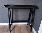 Zwart tafeltje, Huis en Inrichting, Tafels | Sidetables, Ophalen, 50 tot 100 cm, Rond, Zo goed als nieuw