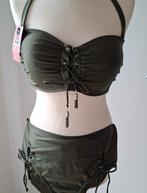Hunkemöller Bikini Lucia Dark Olive,  XL en L, €22,00., Nieuw, Ophalen of Verzenden, Bikini, Hunkemöller