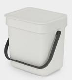 Brabantia afvalemmer 3 liter wit/lichtgrijs, Kunststof, Gebruikt, Ophalen of Verzenden, Minder dan 10 liter