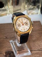 Vintage montdor chronograaf, 38mm zonder kroon, valjoux, Ophalen of Verzenden, Zo goed als nieuw, Zwart, Android