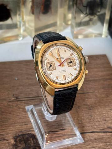 Vintage montdor chronograaf, 38mm zonder kroon, valjoux beschikbaar voor biedingen