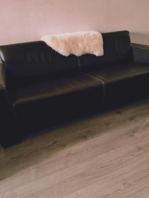 Toledo Nero 100 % écht leder Bankstellen 3+2 Zits !, Huis en Inrichting, Banken | Bankstellen, Zo goed als nieuw, Rechte bank