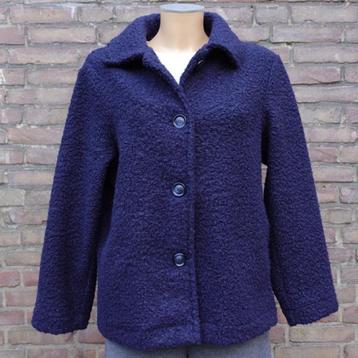 Rich & Royal marineblauw bouclé jasje met drie knopen, maat  beschikbaar voor biedingen