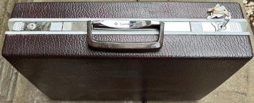 Vintage Samsonite attaché koffertje aktetas met slot, Sieraden, Tassen en Uiterlijk, Koffers, Gebruikt, Hard kunststof, Minder dan 50 cm