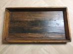 Brocante dienblad, Ophalen, Gebruikt, Rechthoekig, Hout