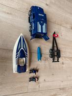 Playmobil politie auto met boot - set 5187 (2013), Kinderen en Baby's, Speelgoed | Playmobil, Ophalen, Gebruikt