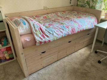 Prachtige bedbank steigerhout whitewash met opbergruimte! beschikbaar voor biedingen