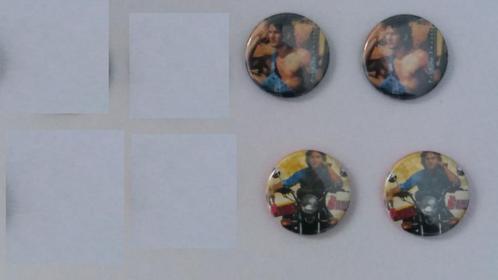 Patrick Swayze acteur danser dirty dancing buttons film, Verzamelen, Speldjes, Pins en Buttons, Gebruikt, Verzenden