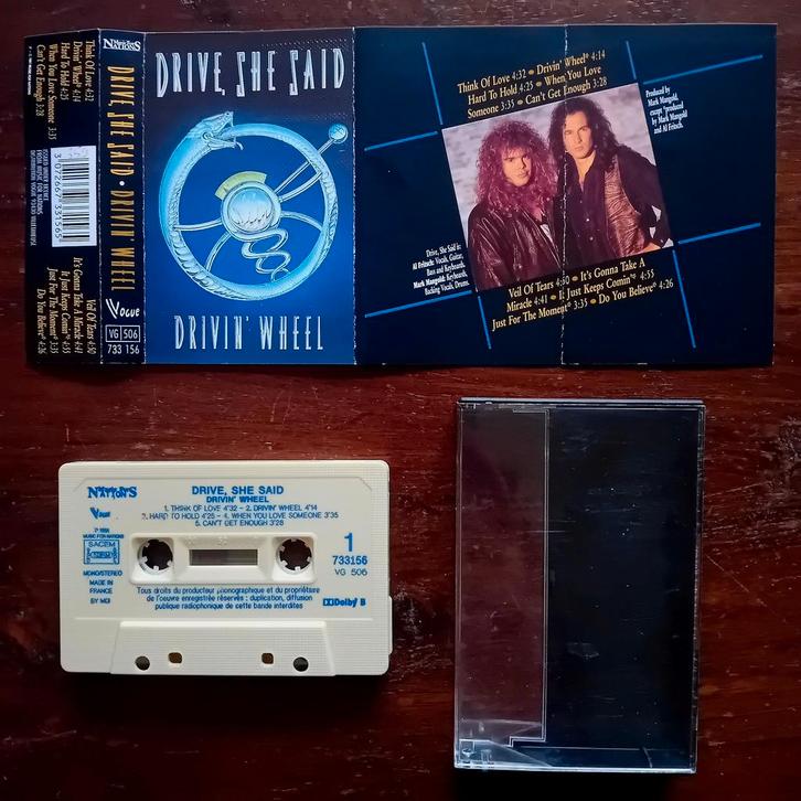 Drive She Said - Drivin' wheel tape cassette rock AOR, Cd's en Dvd's, Cassettebandjes, Gebruikt, Pop, 1 bandje, Ophalen of Verzenden