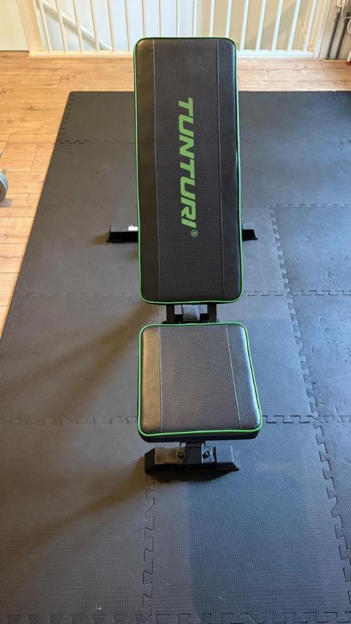 Tunturi fitness bank, Sport en Fitness, Fitnessapparatuur, Zo goed als nieuw, Overige typen, Armen, Borst, Buik, Metaal, Ophalen