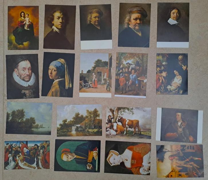Ansichtkaarten Schilderijen Nederlandse Musea, 117x, kunst, Verzamelen, Ansichtkaarten | Themakaarten, Ongelopen, 1980 tot heden