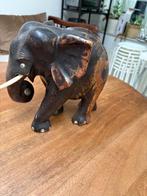 Handgemaakte houten olifant, Ophalen of Verzenden