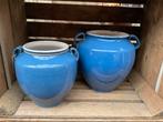 Antieke blauwe potten, 19e eeuw *floor epe*, Antiek en Kunst, Antiek | Keramiek en Aardewerk, Ophalen of Verzenden