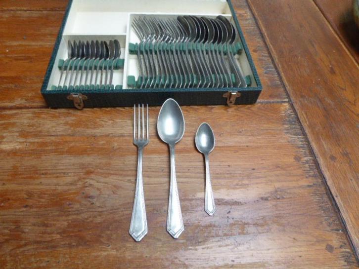 36-delig art deco bestek, metaal, Antiek en Kunst, Antiek | Bestek, Ophalen of Verzenden
