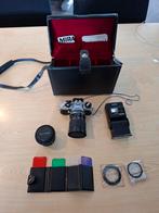 Pentax MG analoge camera met toebehoren, Audio, Tv en Foto, Fotocamera's Analoog, Ophalen of Verzenden, Gebruikt, Spiegelreflex
