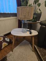 2X  Glazen Tafellamp, Ophalen, Zo goed als nieuw, Minder dan 50 cm