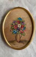 Schilderijtje boeket anemoontjes, Antiek en Kunst, Ophalen of Verzenden