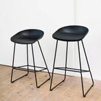HAY About a Stool AAS38 Mooie bar krukken zwart 75cm, Huis en Inrichting, Barkrukken, 60 tot 90 cm, Ophalen of Verzenden, Zo goed als nieuw