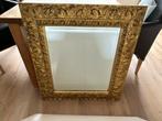 Gouden Spiegel met Ornamenten, Ophalen of Verzenden, Rechthoekig, 50 tot 100 cm, 100 tot 150 cm
