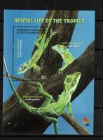grenada 2001 pf blok hagedissen reptielen lizards anolissen, Ophalen of Verzenden, Postfris, Dier of Natuur