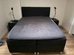 Boxspring zwart, Huis en Inrichting, Ophalen, Gebruikt, Tweepersoons, 160 cm