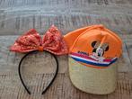Mini Mouse pet oranje en haarband, Kinderen en Baby's, Ophalen of Verzenden, Zo goed als nieuw, Meisje