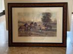 Paarden schilderij Ponies dans la Prairie, Ophalen of Verzenden