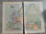 21-22/ Europa politiek overzicht litho uit 1899, Ophalen of Verzenden