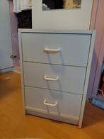 Wit kastje met 3 lades, Ophalen, Minder dan 50 cm, Gebruikt, 3 of 4 laden