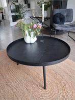 Zwarte Mesa salontafel van WOOOD. Ø78cm, Huis en Inrichting, Ophalen, Gebruikt